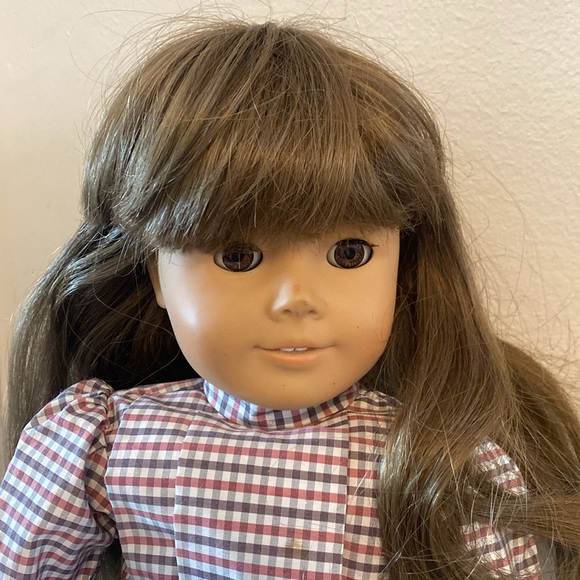 American Girl Samantha 18" Doll with Meet Dress and cranberry holiday dress - Picture 2 of 5